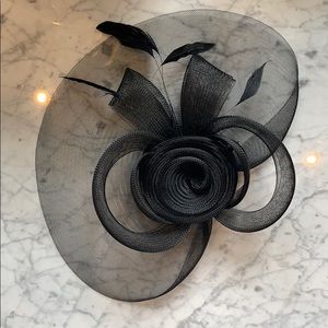 Black Fascinator Headpiece